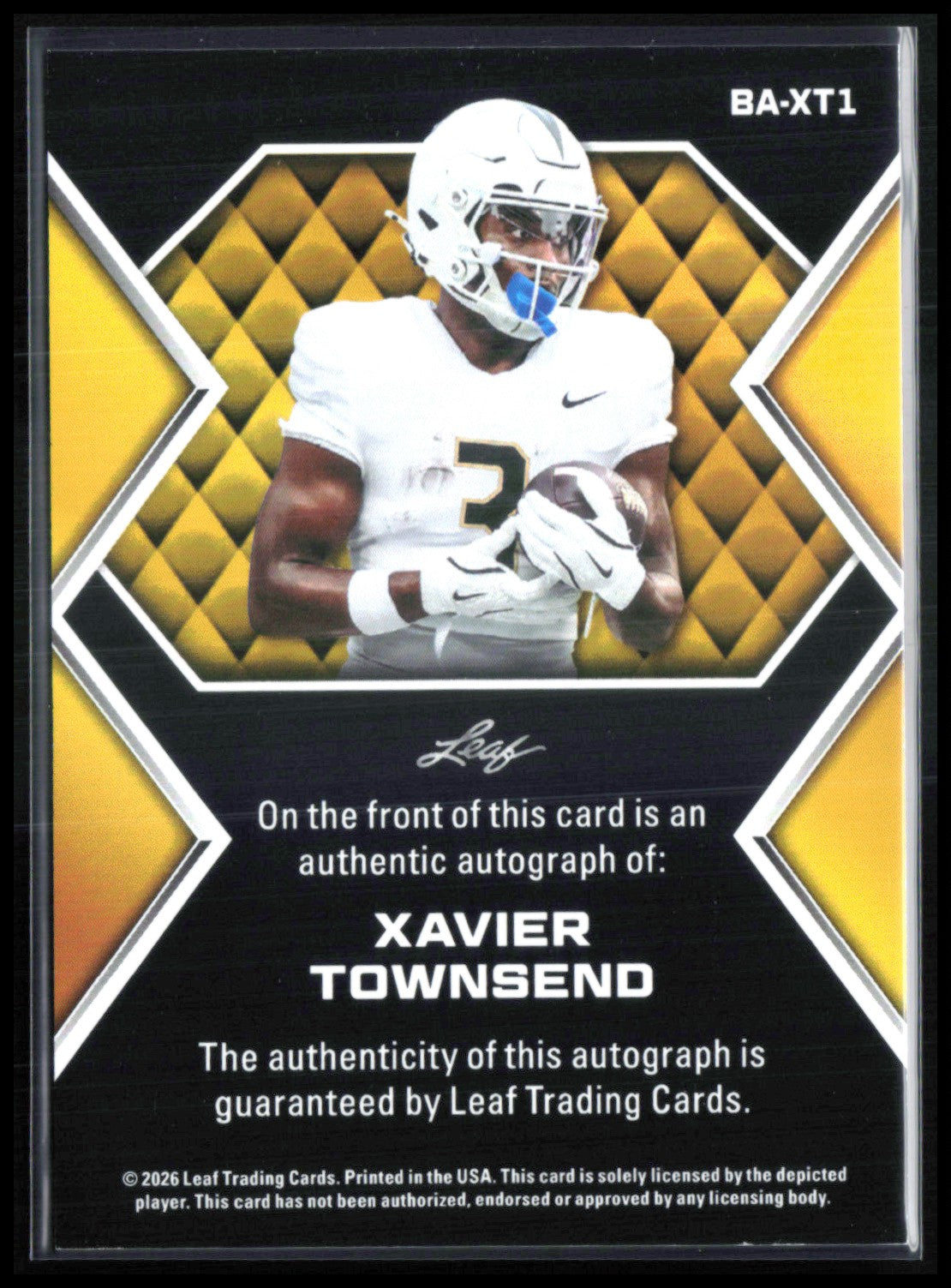 Xavier Townsend Auto 2026 Leaf