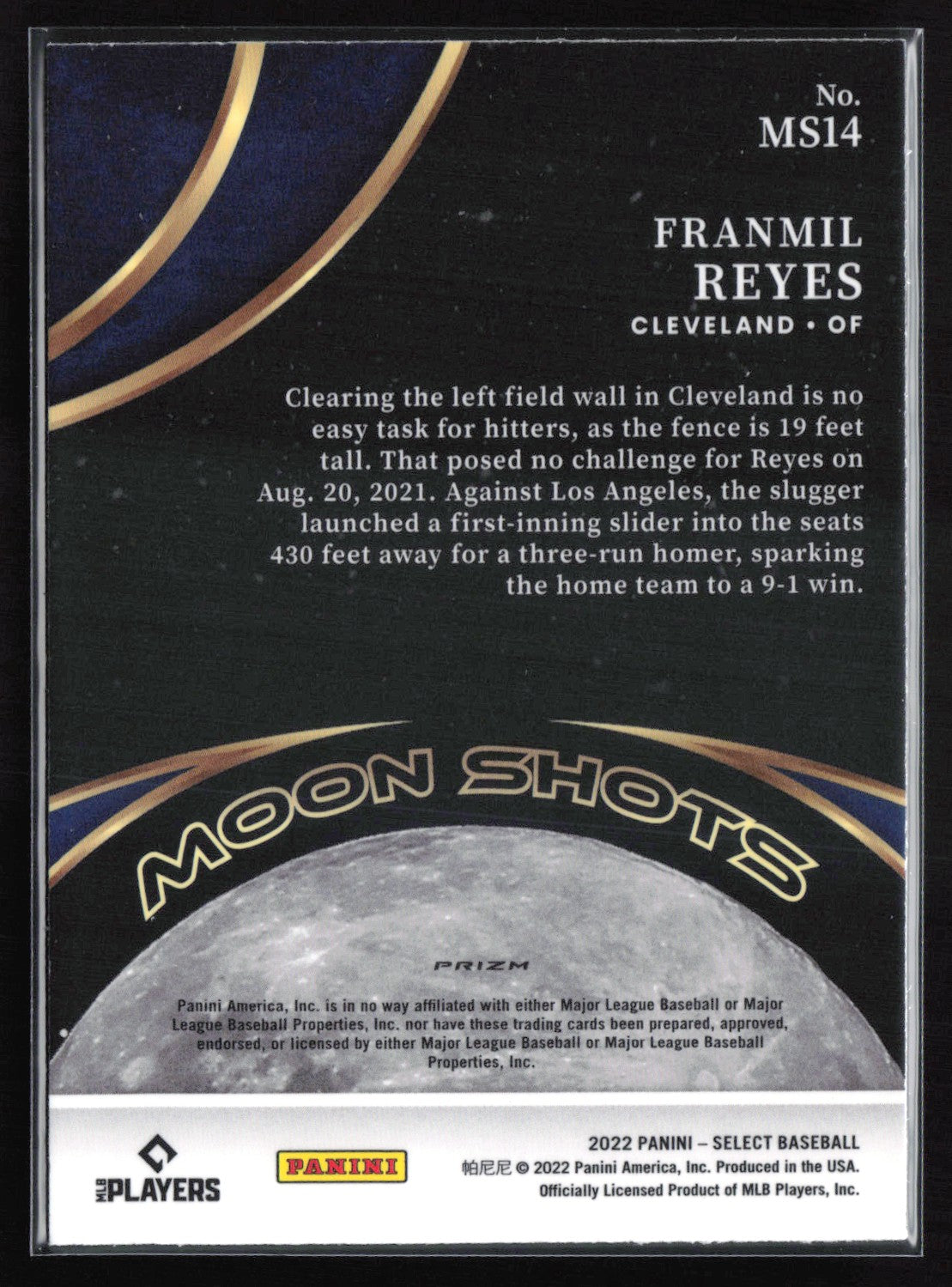 Franmil Reyes Silver Moon Shots