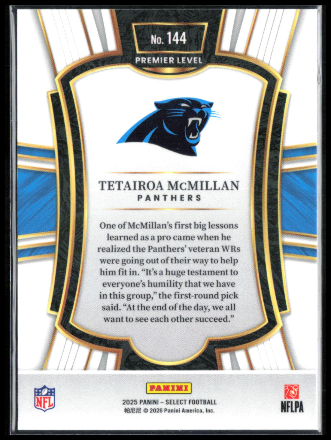 Tetairoa McMillan RC