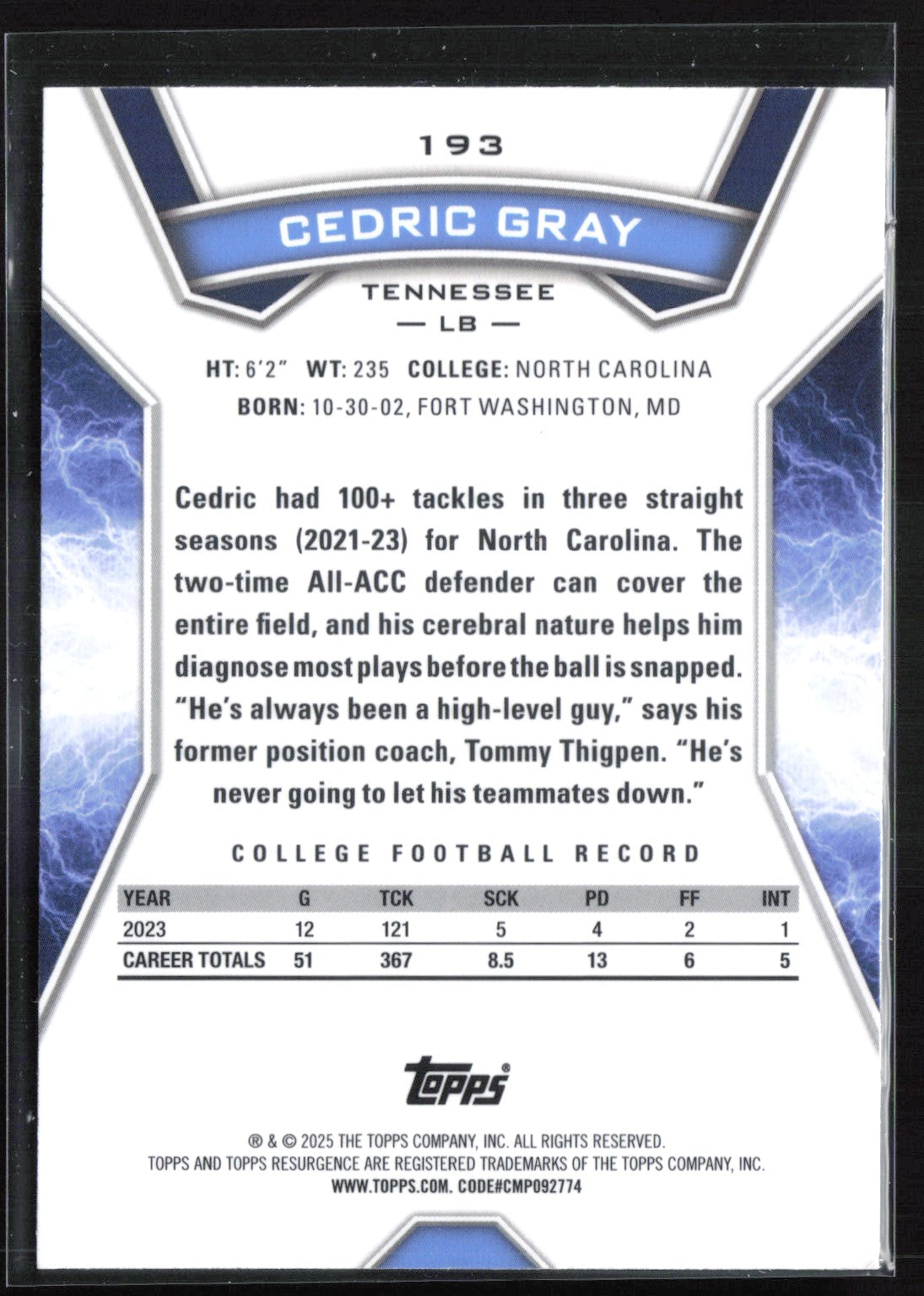 Cedric Gray RC
