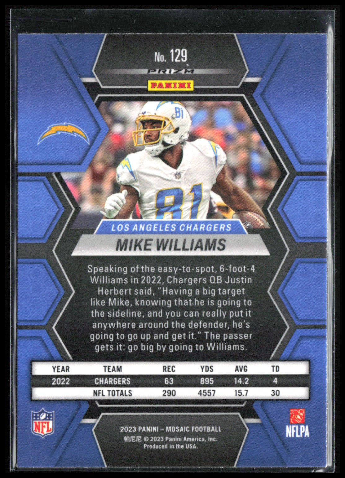 Mike Williams Mosaic Prizm