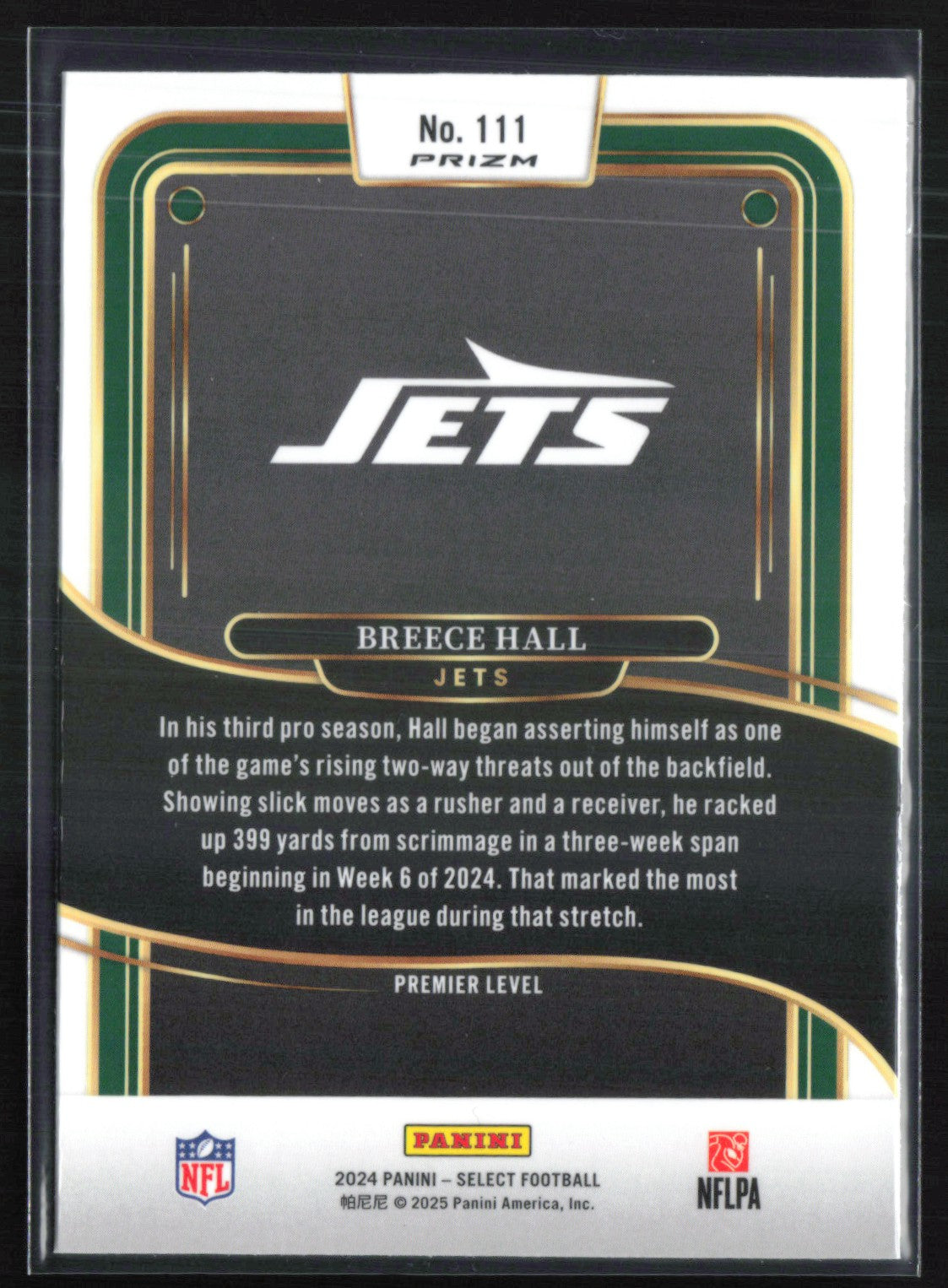 Breece Hall Green Black Shock
