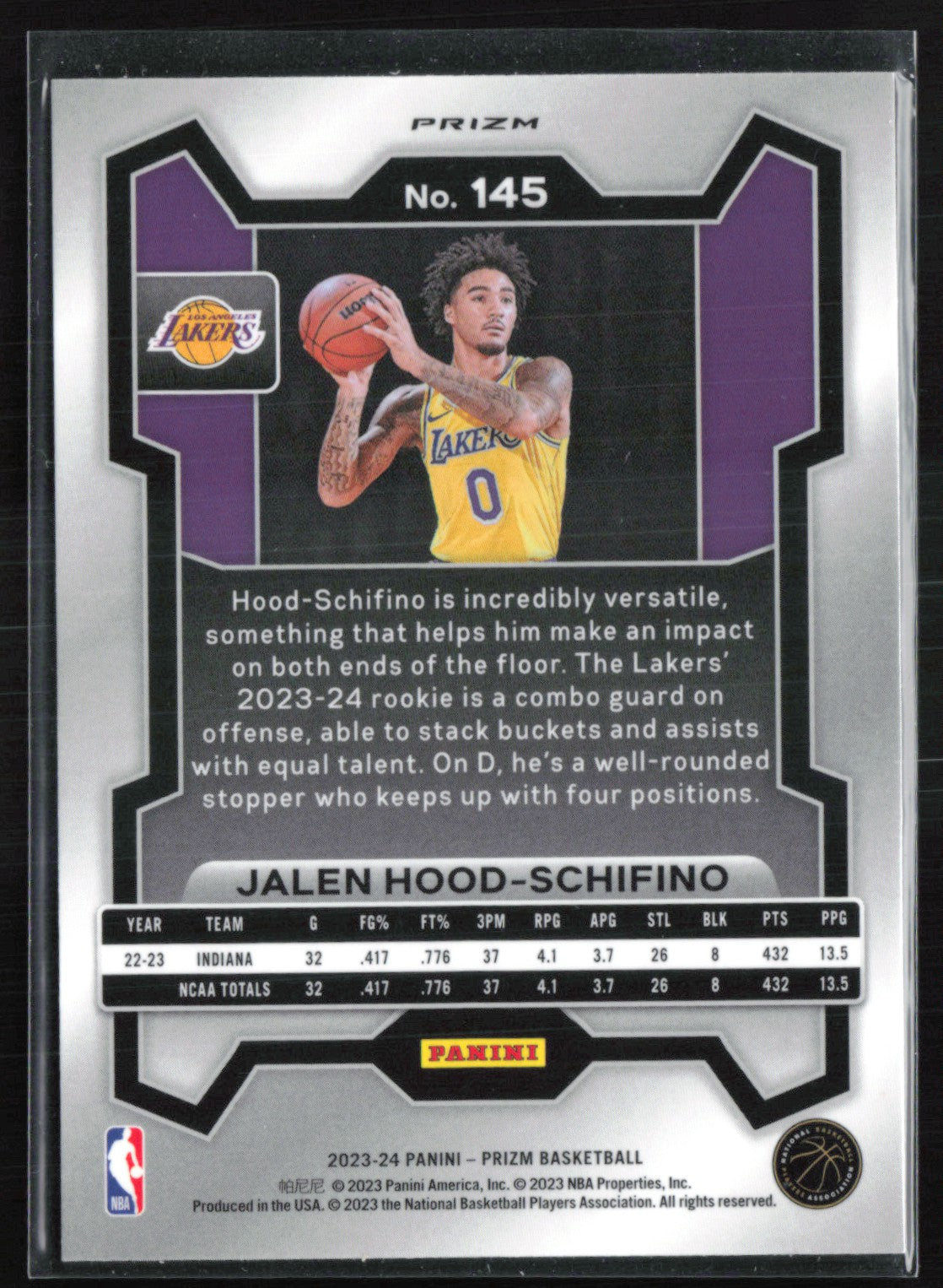 Jalen Hood-Schifino RC Orange Ice