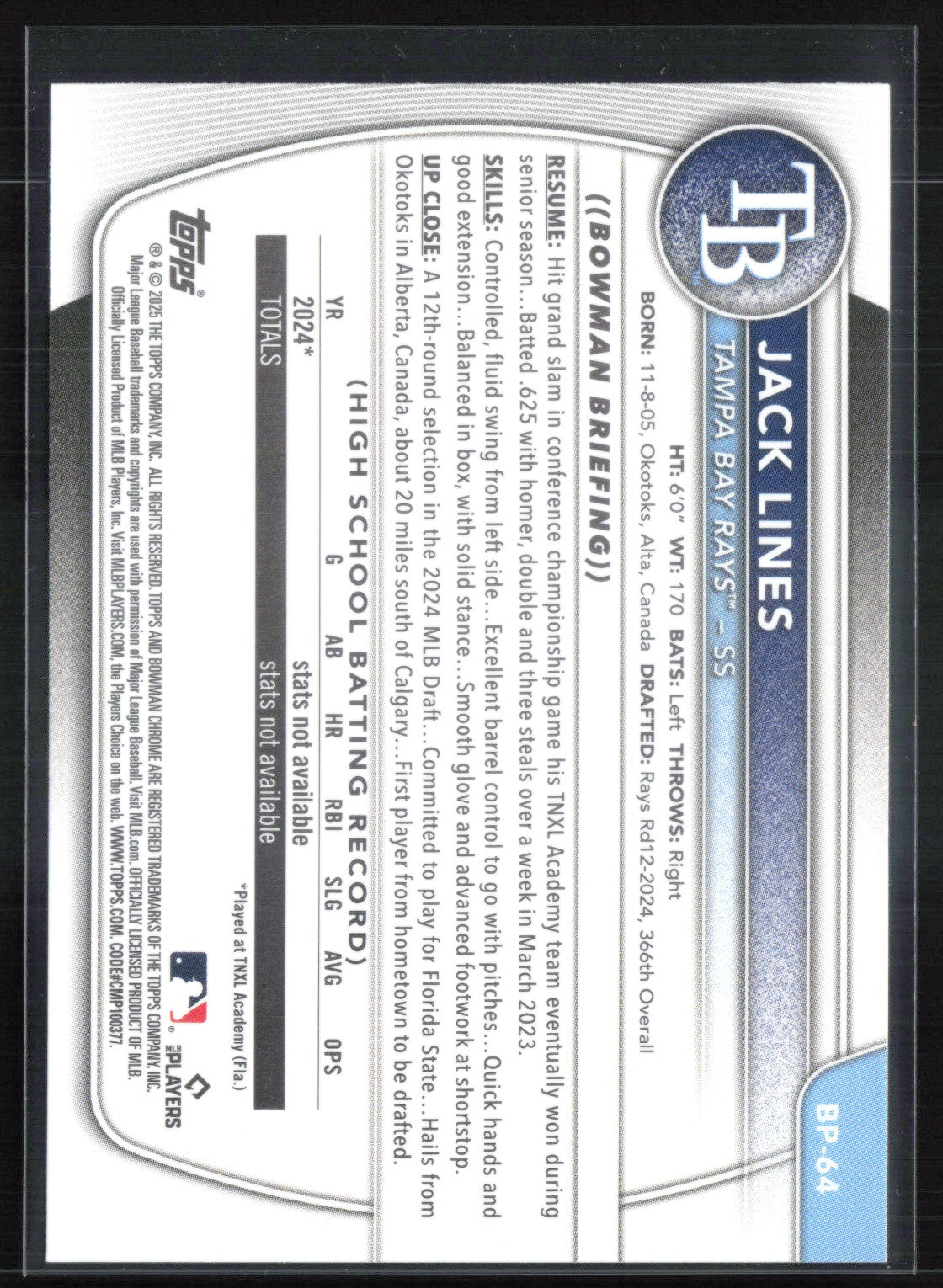 Jack Lines 1st Bowman