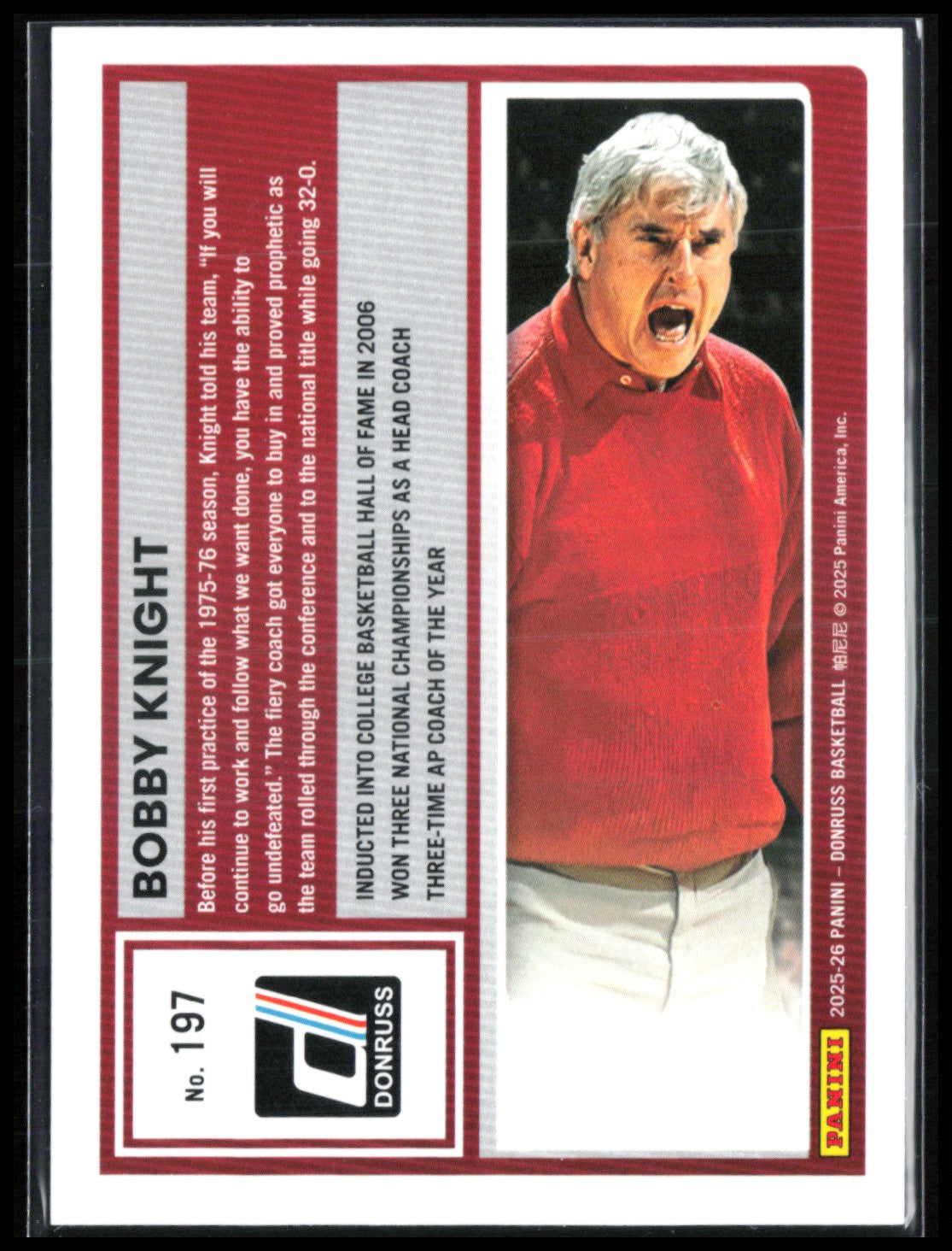 Bobby Knight Green Laser