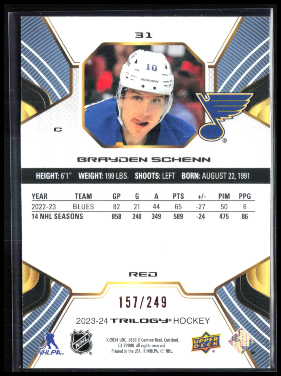 Brayden Schenn Red /249