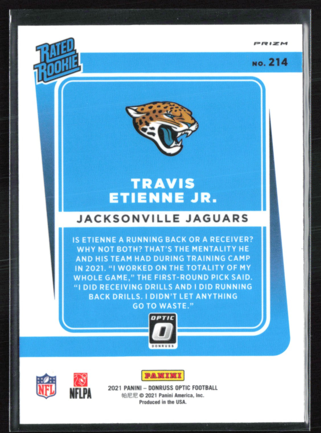 Travis Etienne Jr. RC Holo Optic Rated Rookie