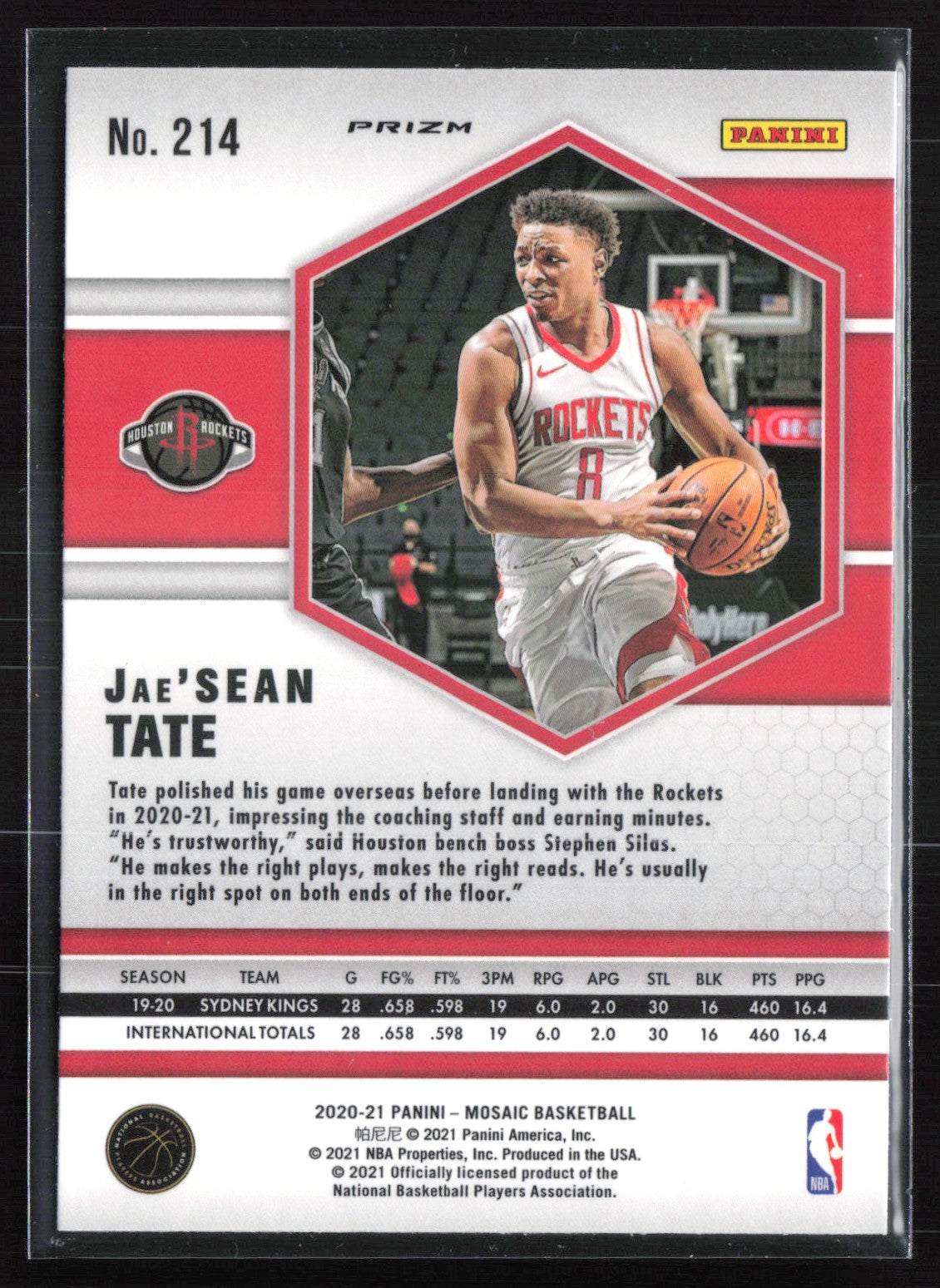 Jae'Sean Tate RC Red