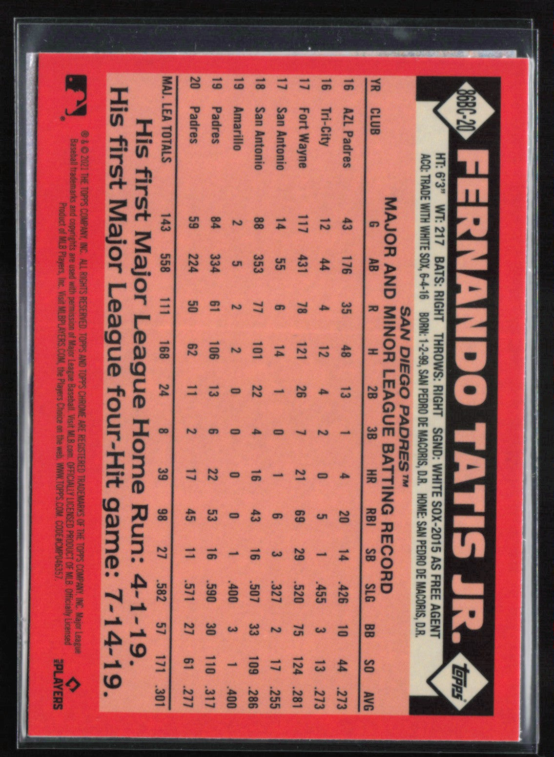 Fernando Tatis Jr. RC