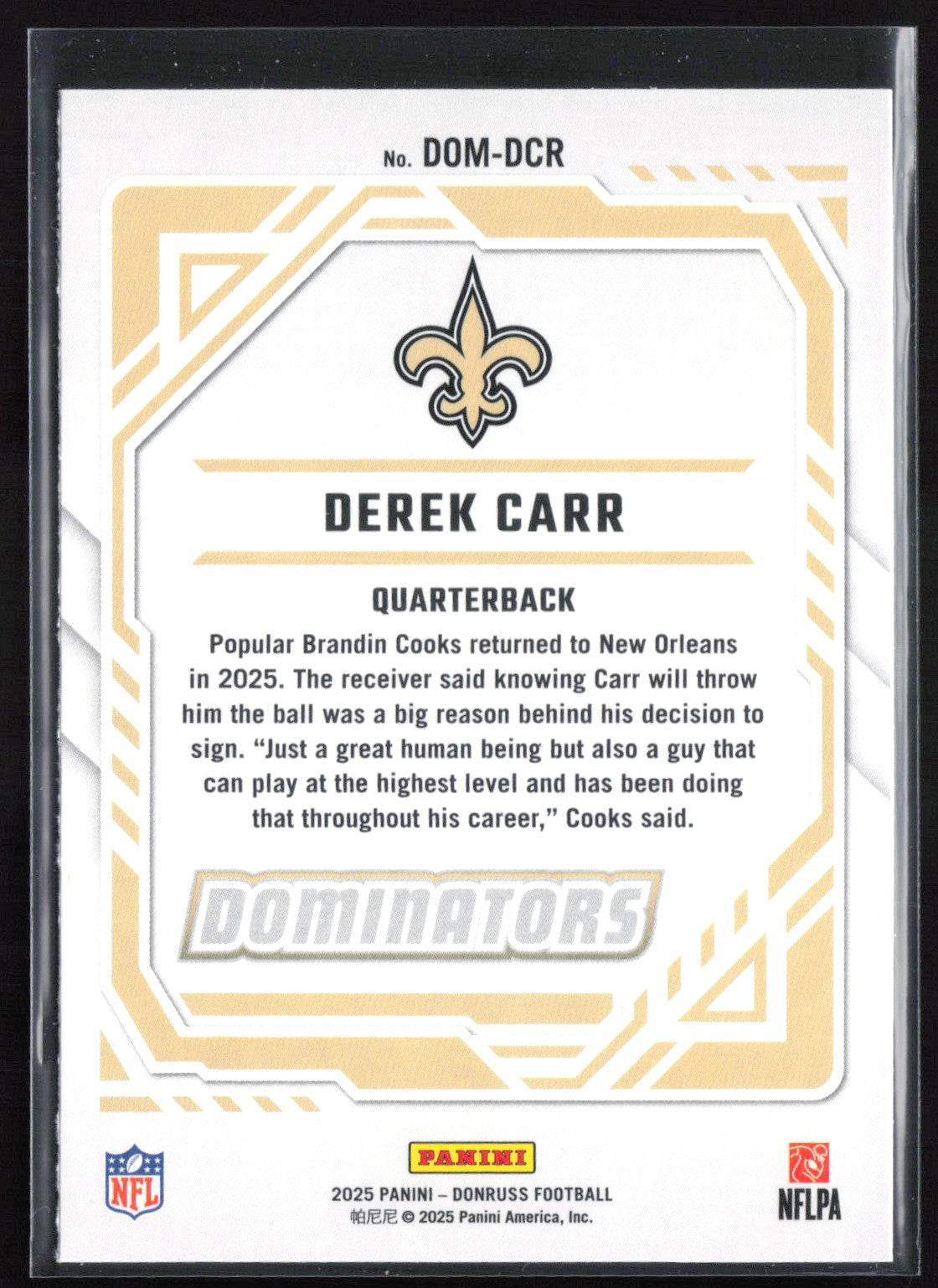 Derek Carr Dominators