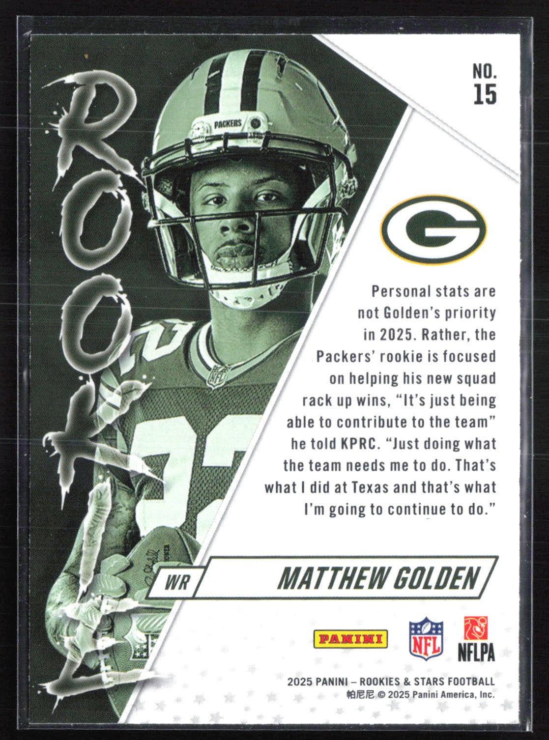 Matthew Golden RC