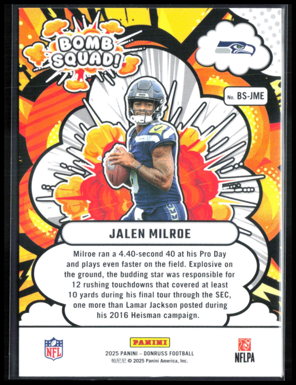 Jalen Milroe Bomb Squad RC