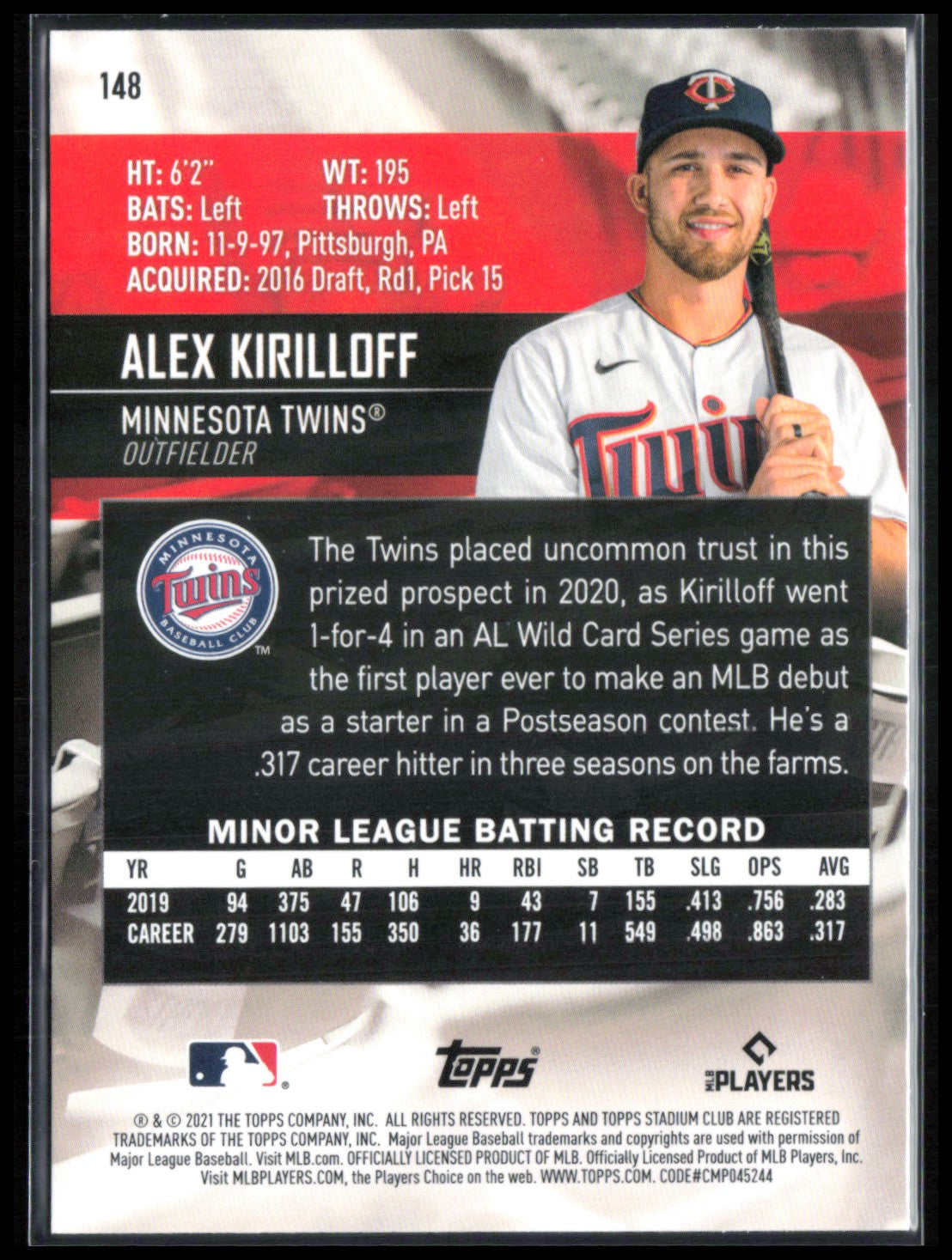 Alex Kirilloff RC