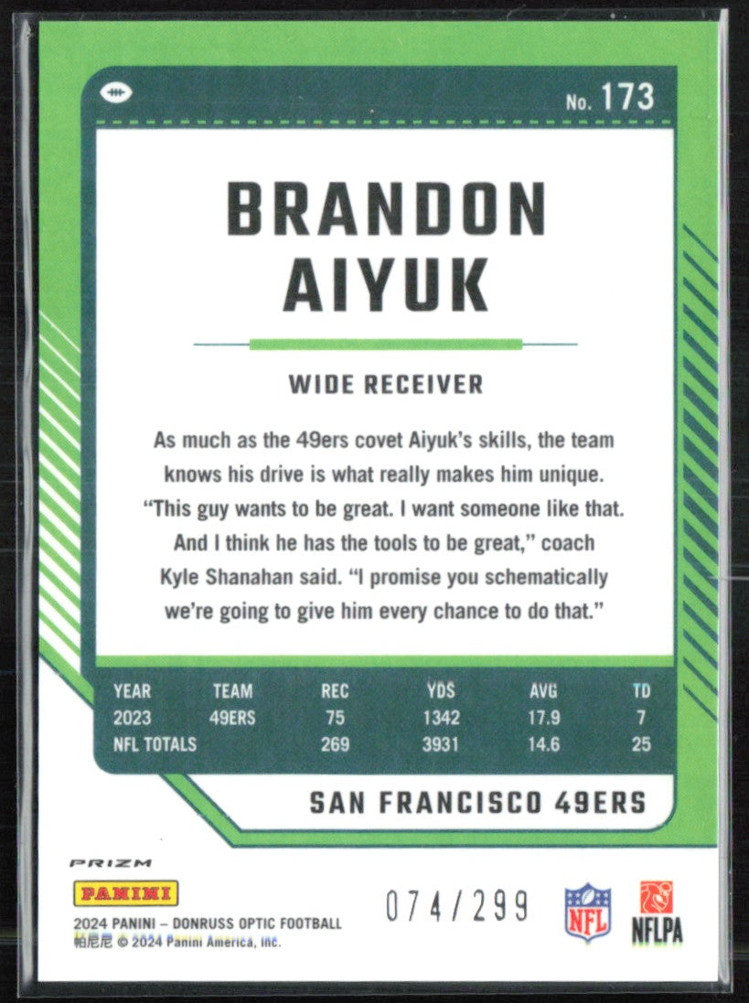 Brandon Aiyuk Blue /299