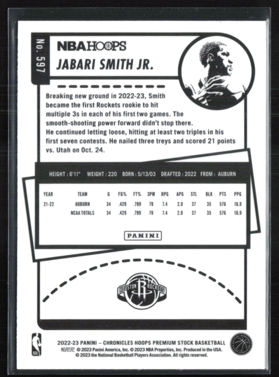 Jabari Smith Jr. RC