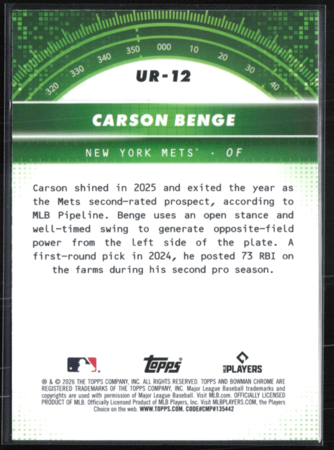 Carson Benge Prospect Under the Radar