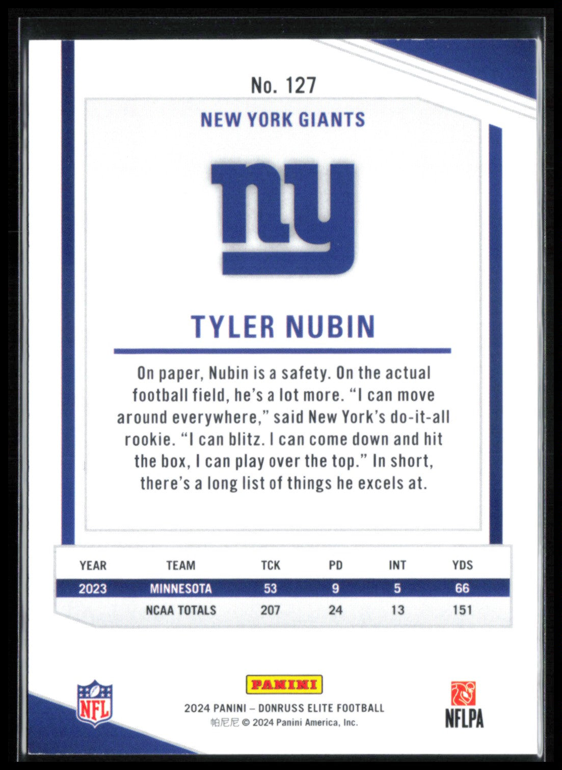 Tyler Nubin RC Red Stars /299