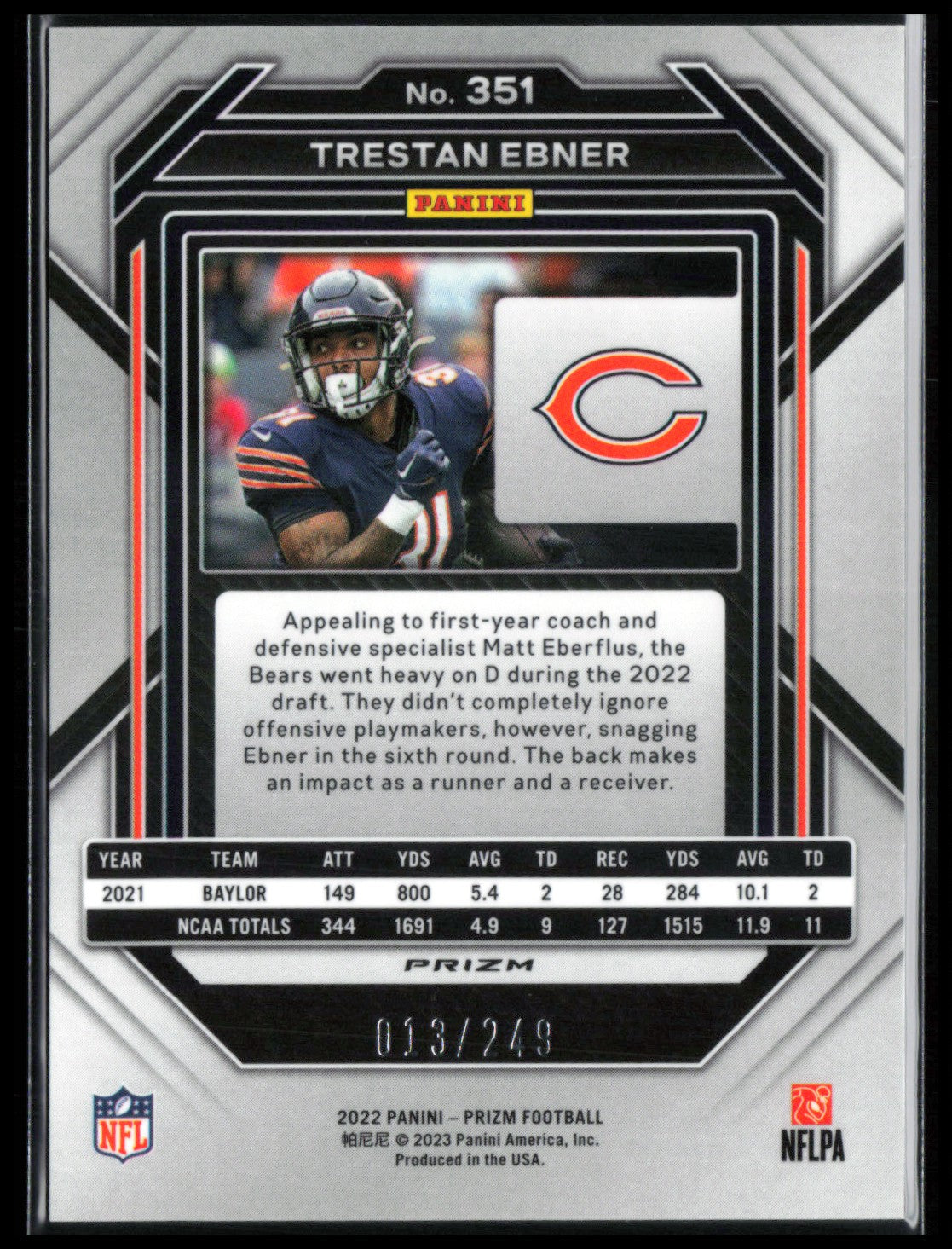 Trestan Ebner RC Orange /249