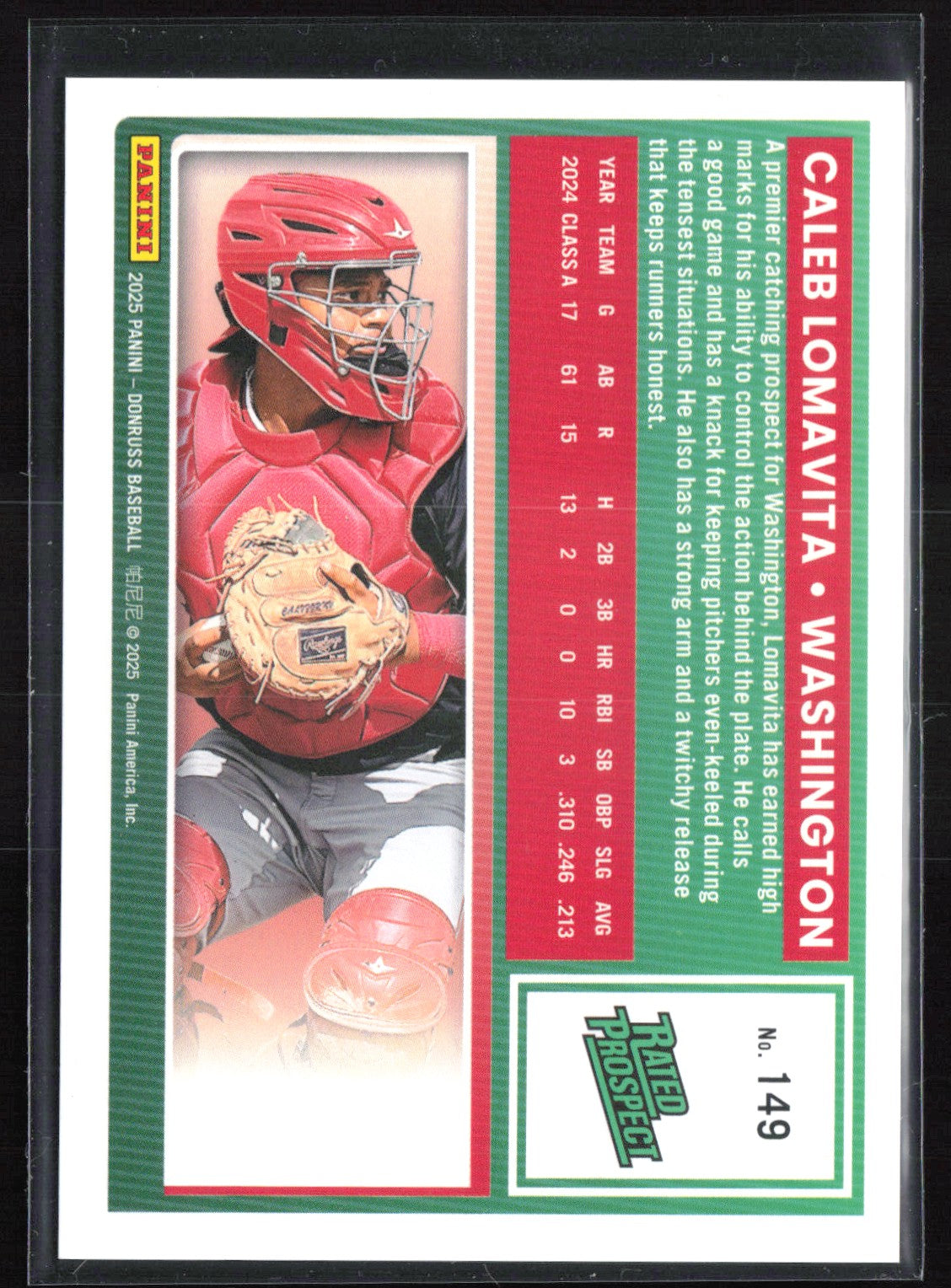 Caleb Lomavita Prospect Green /199