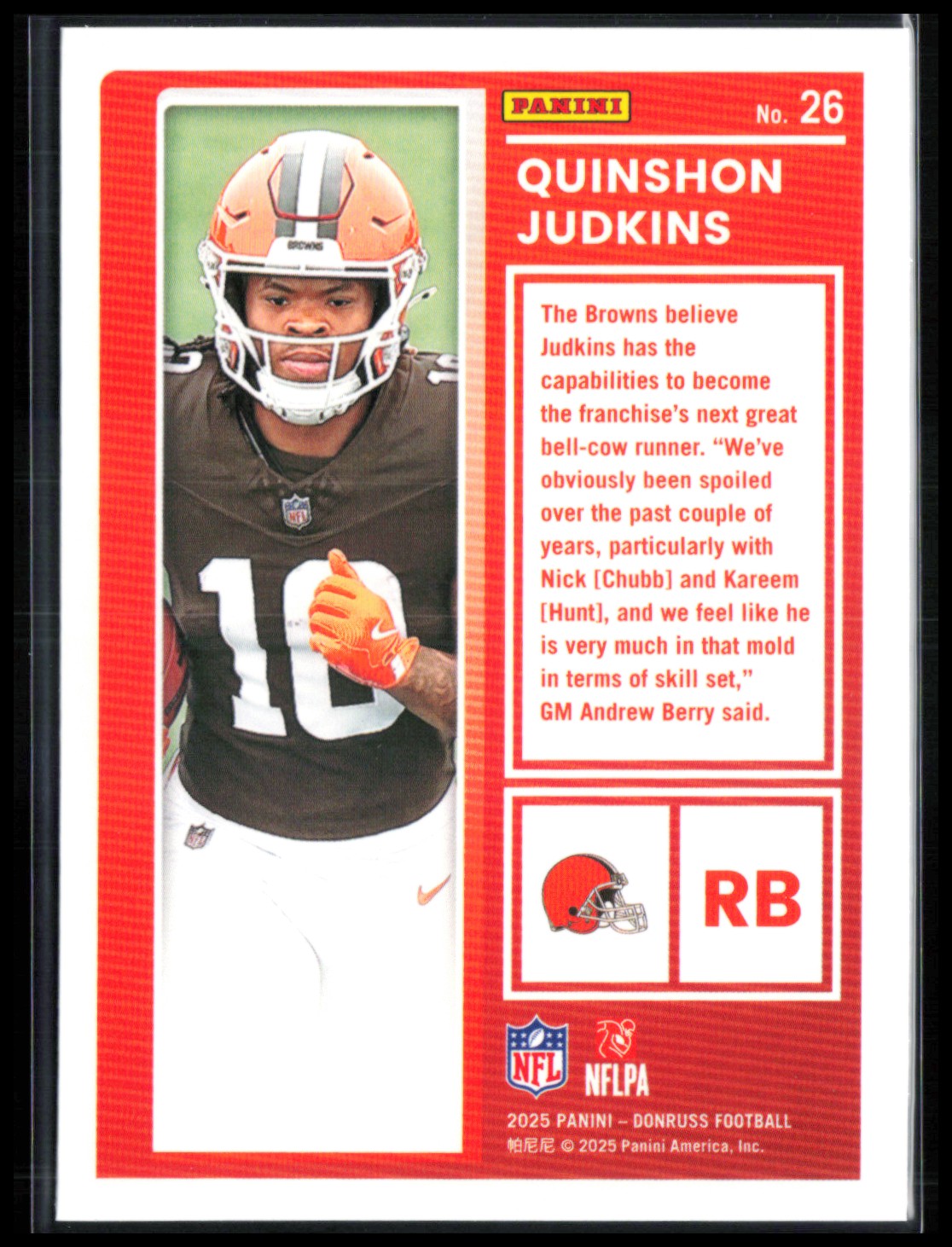 Quinshon Judkins RC The Rookies