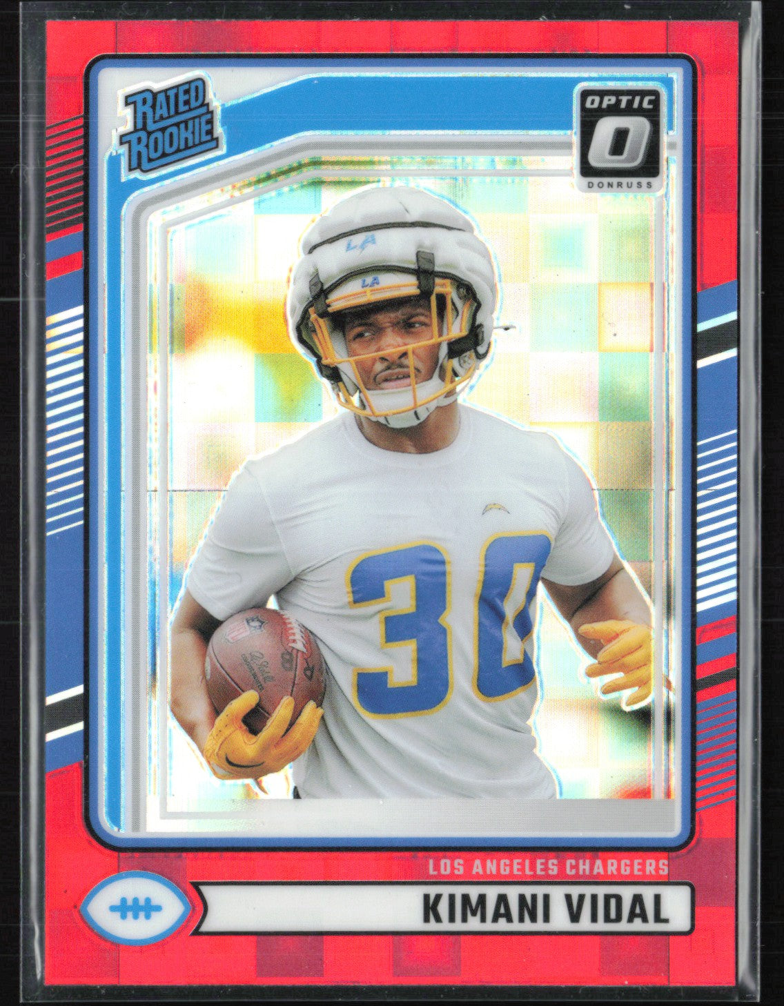 2024 Donruss Optic Rated Rookies Preview Pink 355 Kimani Vidal RC