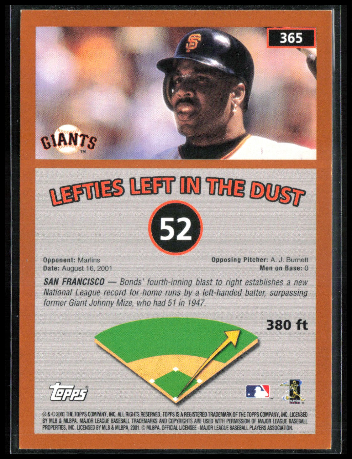 Barry Bonds HR 73