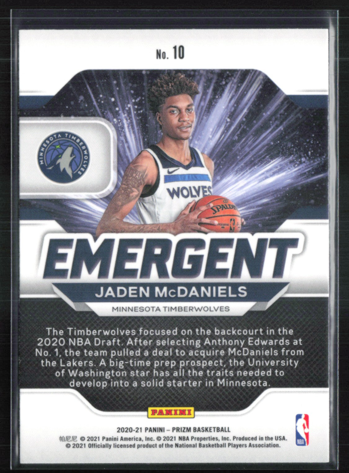 Jaden McDaniels RC