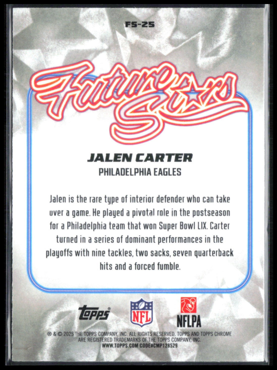 Jalen Carter Future Stars Purple /250