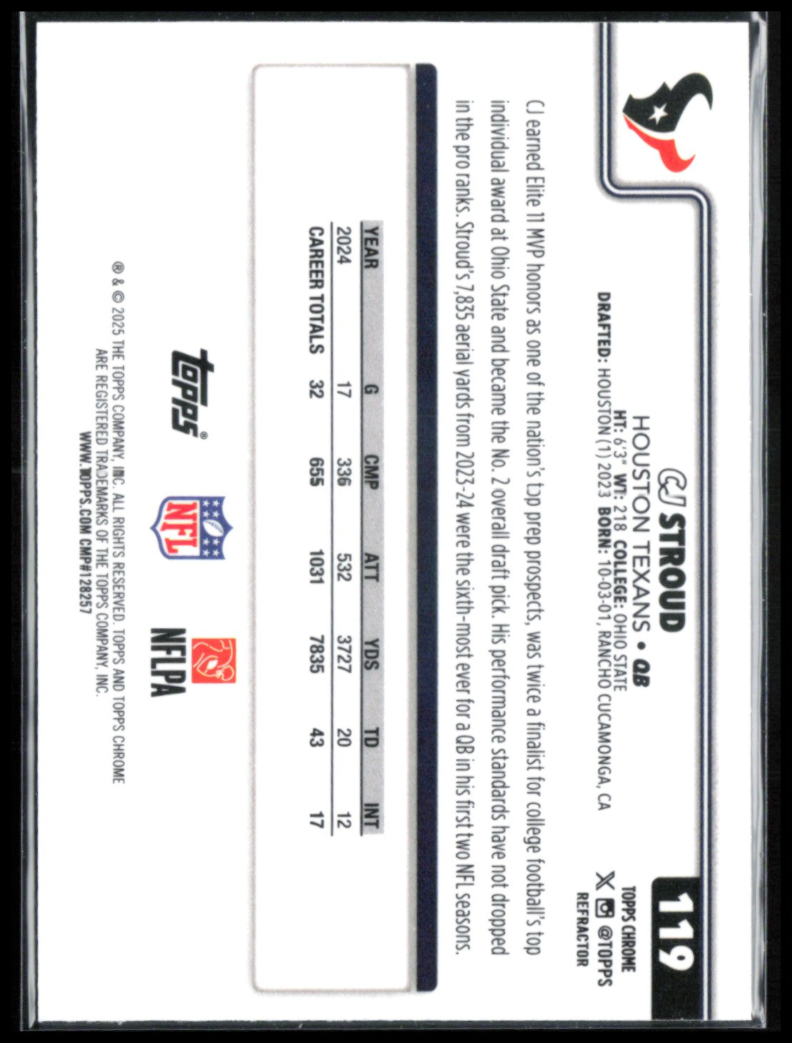 CJ Stroud Refractor