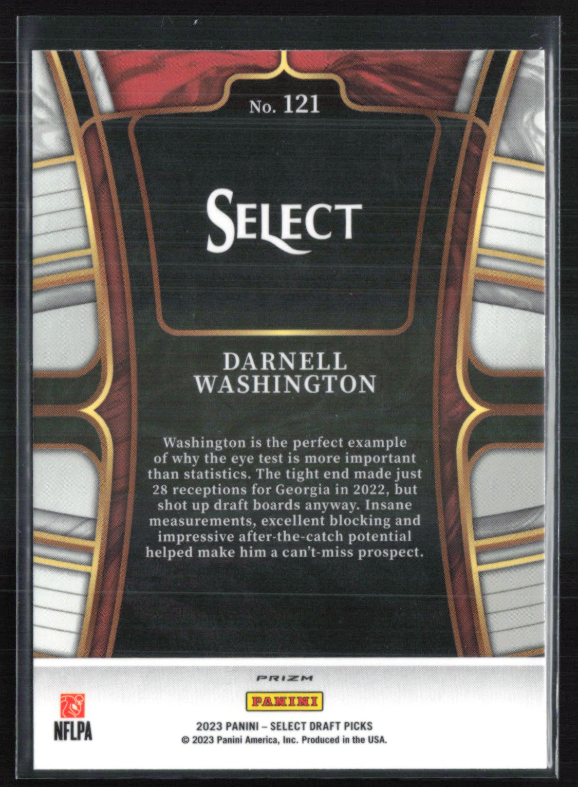 Darnell Washington RC Red Laser