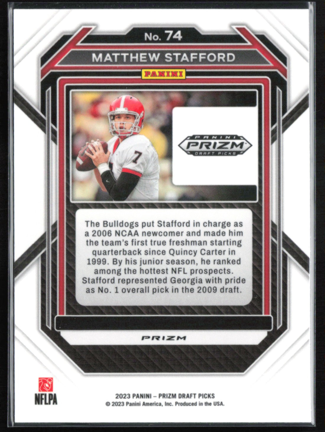 Matthew Stafford Yellow Cracked Ice