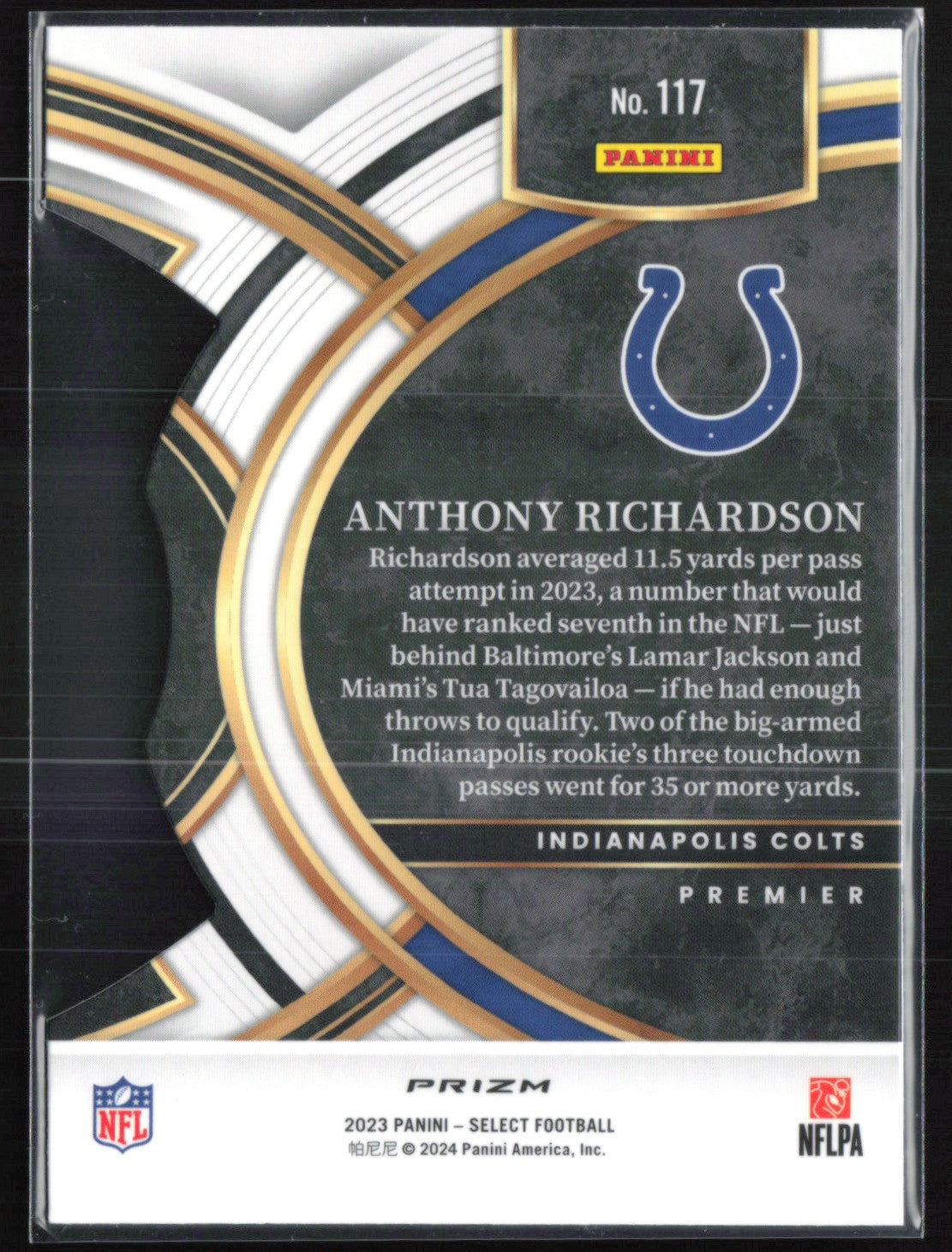 Anthony Richardson RC Black Red Die-Cut