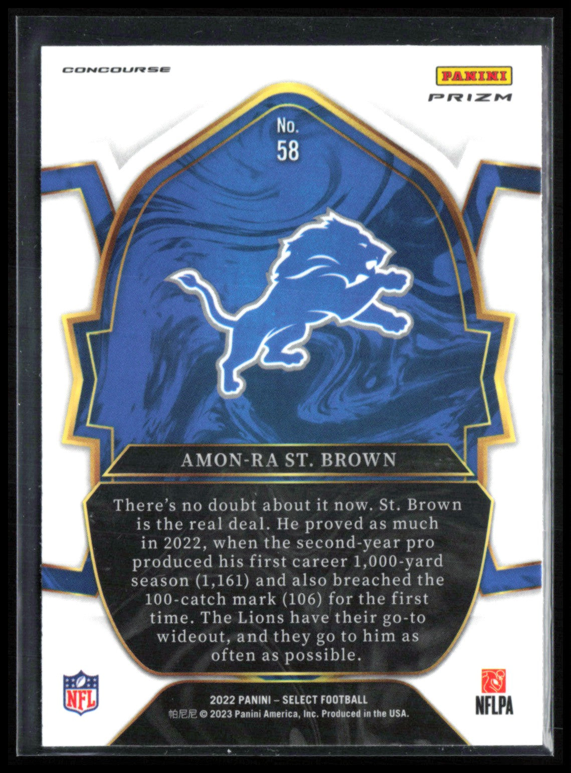 Amon-Ra St. Brown Silver Prizm