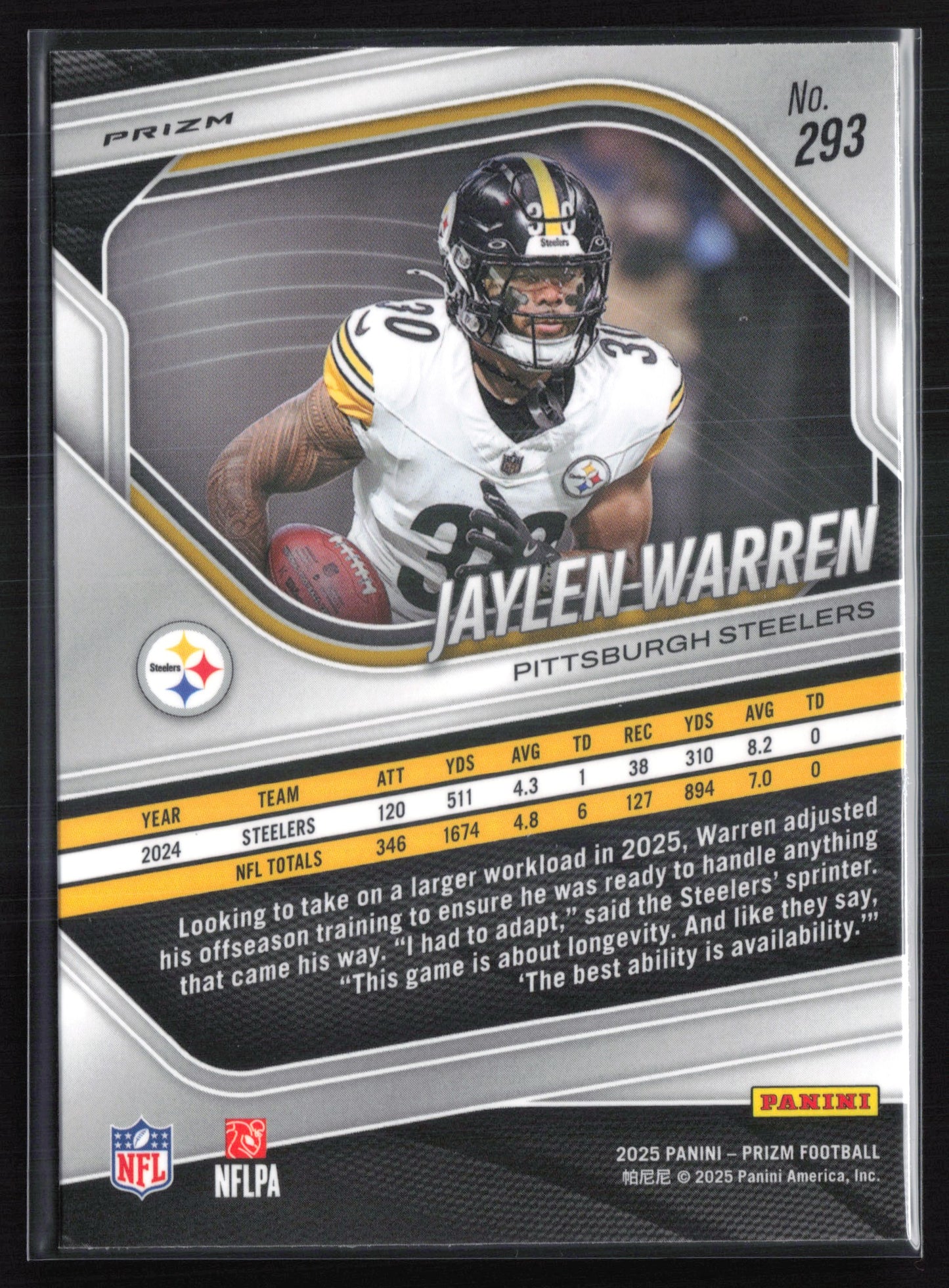 Jaylen Warren White Disco