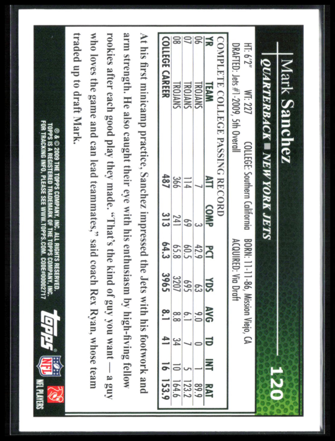 Mark Sanchez RC