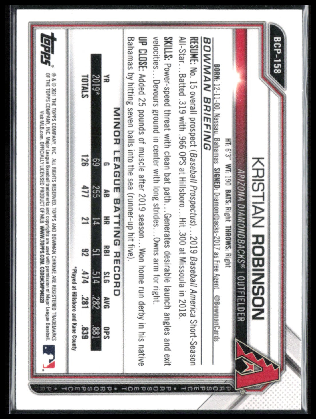 Kristian Robinson Prosepct Mojo