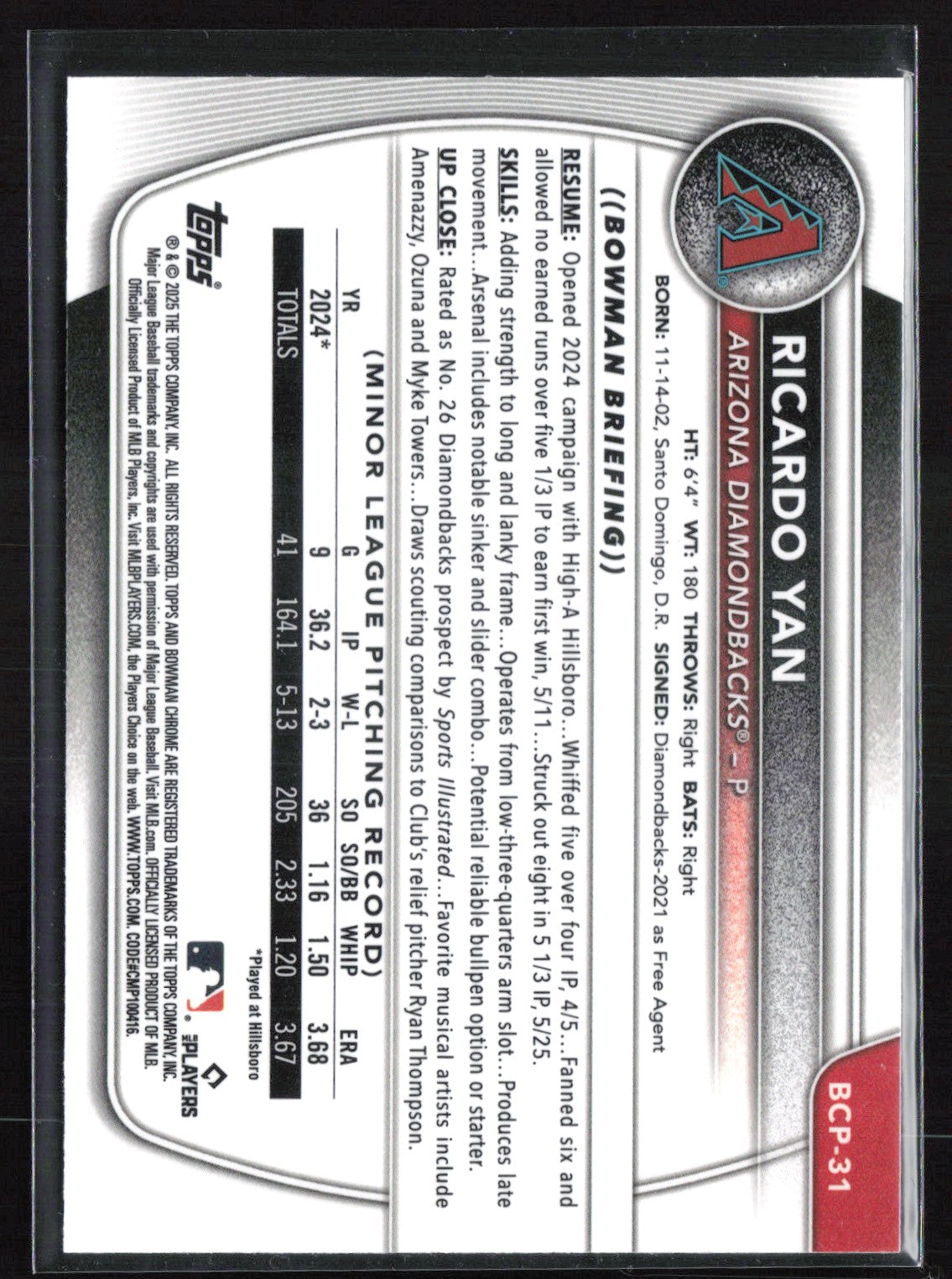 Ricardo Yan 1st Bowman