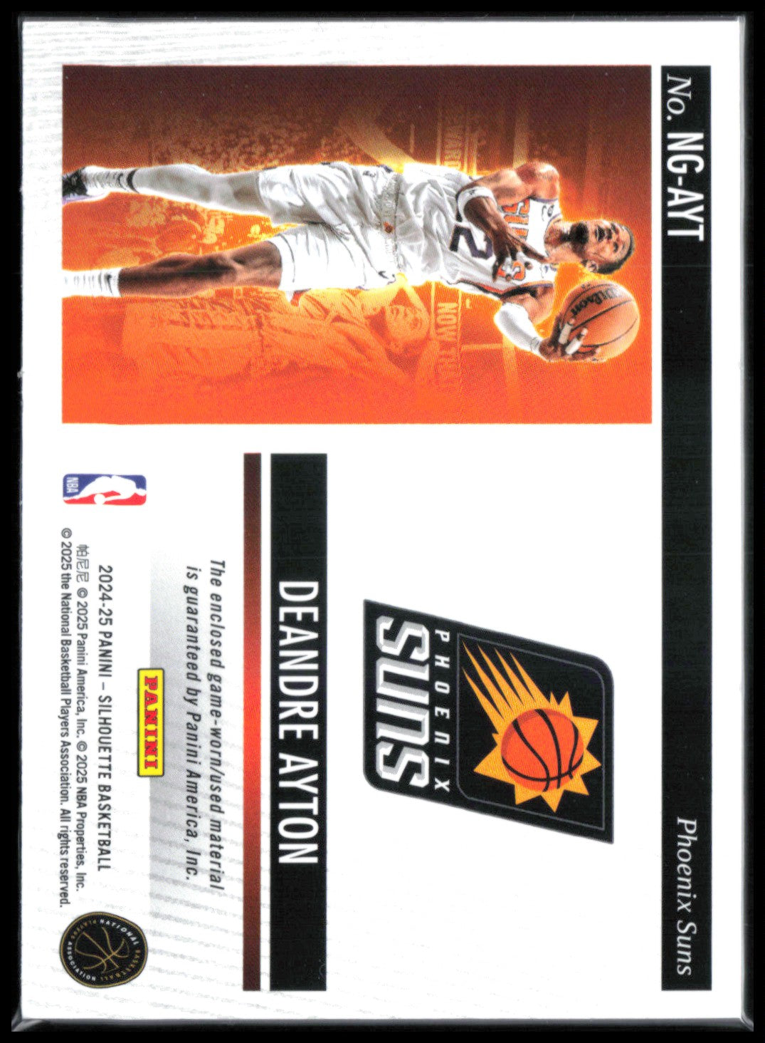 Deandre Ayton Mem NBA Gear 2024-25 Silhouette