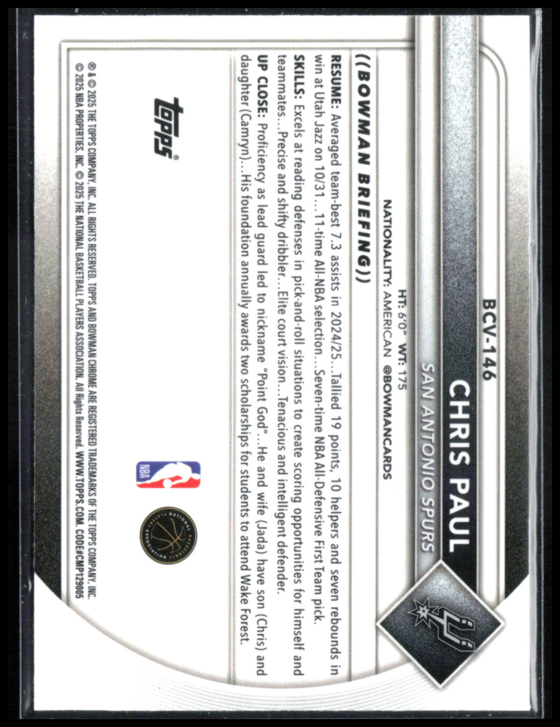 Chris Paul Reptilian Refractor
