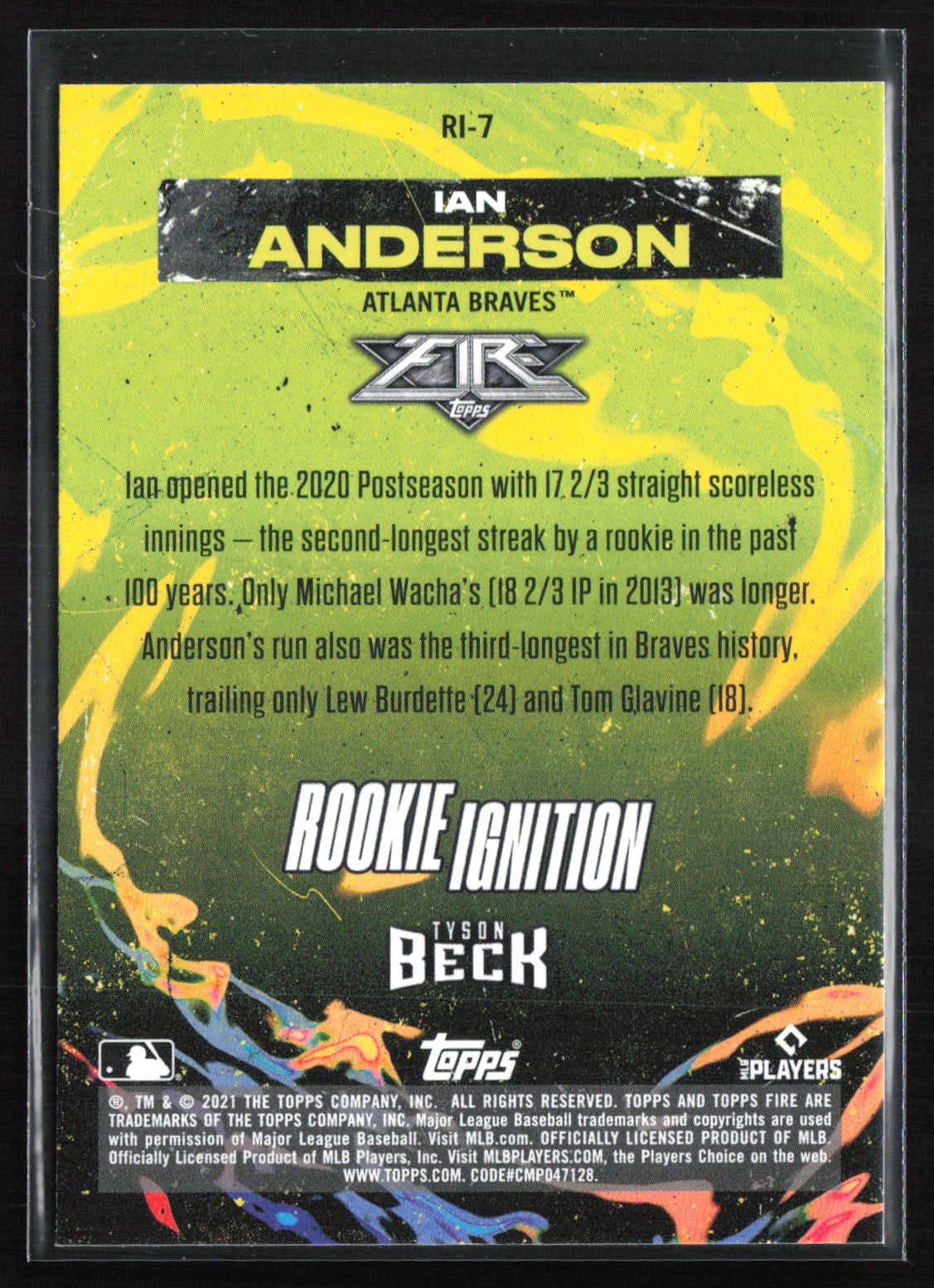 Ian Anderson RC Tyson Beck