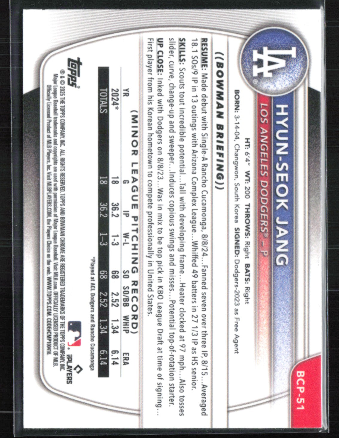 Hyun-Seok Jang 1st Bowman