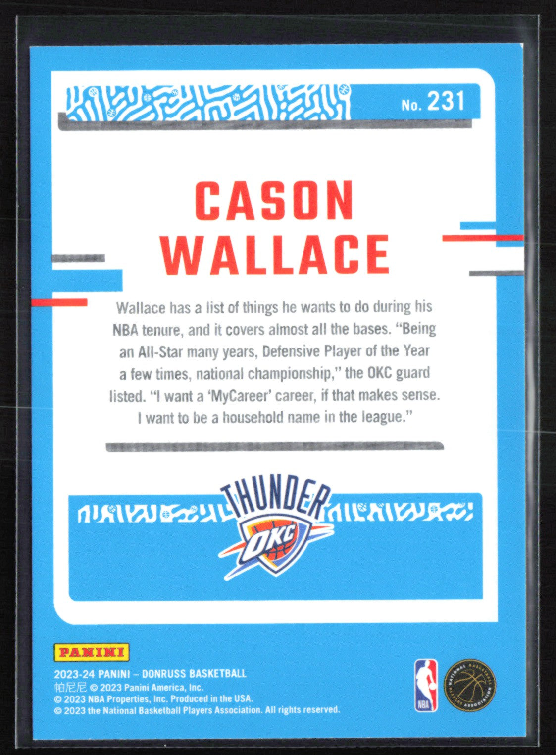 Cason Wallace RC