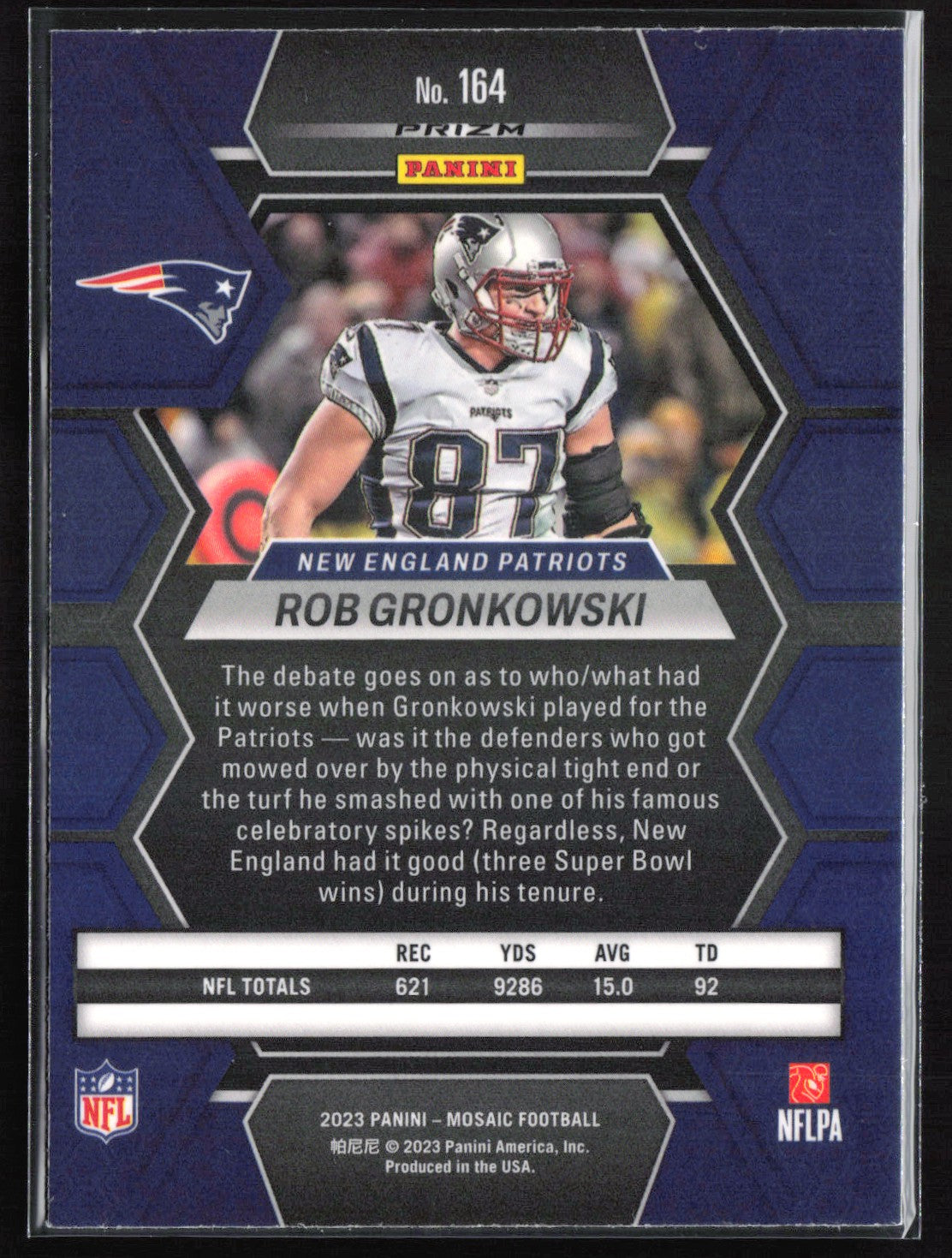 Rob Gronkowski Green Mosaic