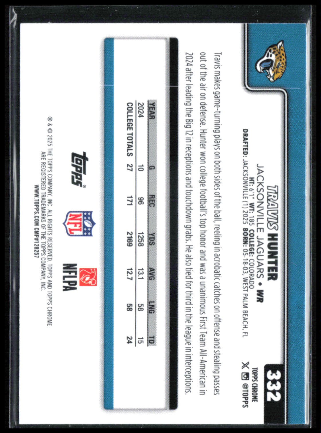 Travis Hunter RC