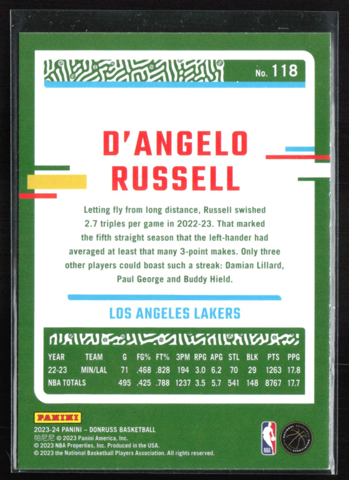 D'Angelo Russell Green Laser