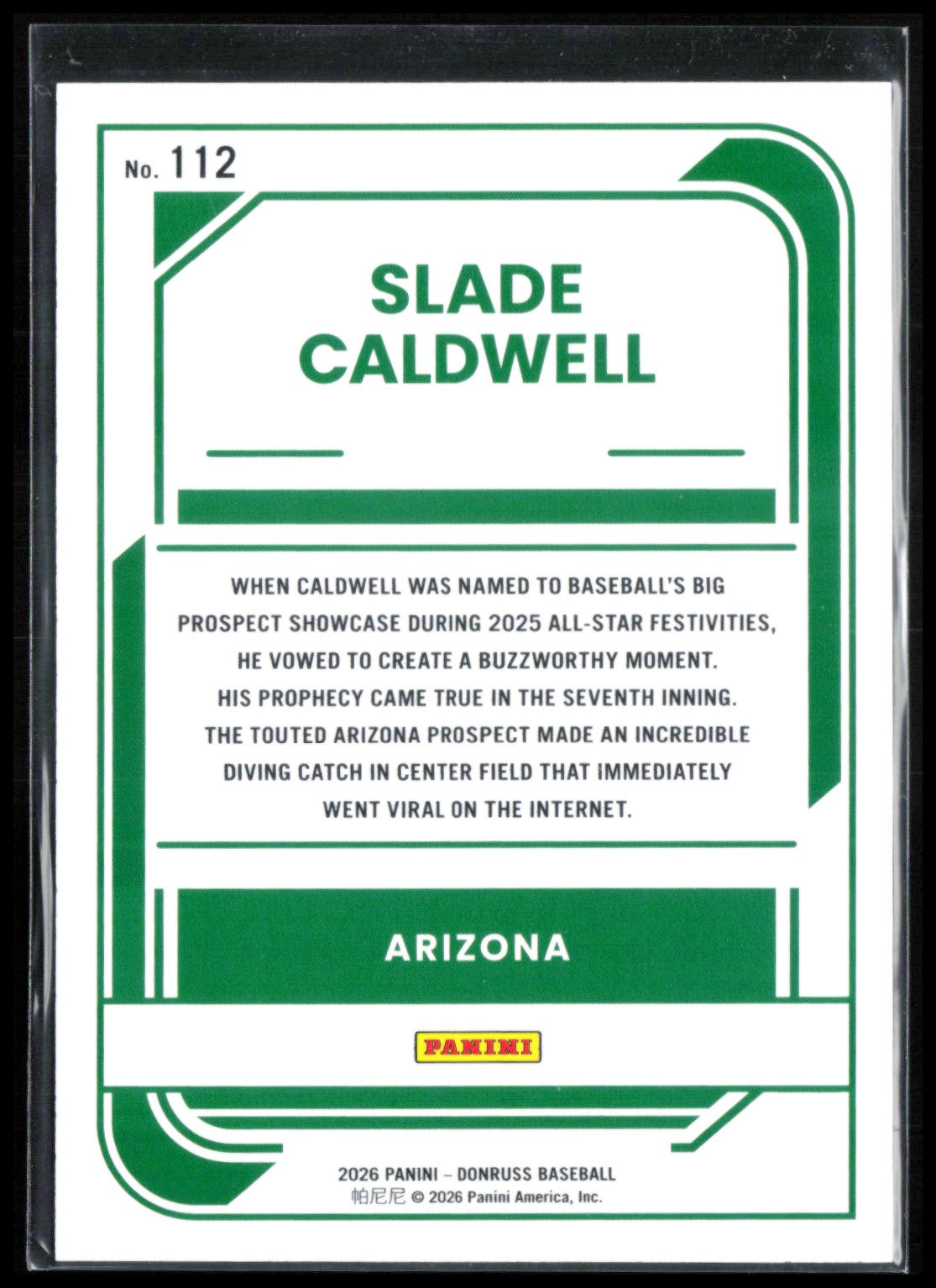 Slade Caldwell Rated Prospect Laser