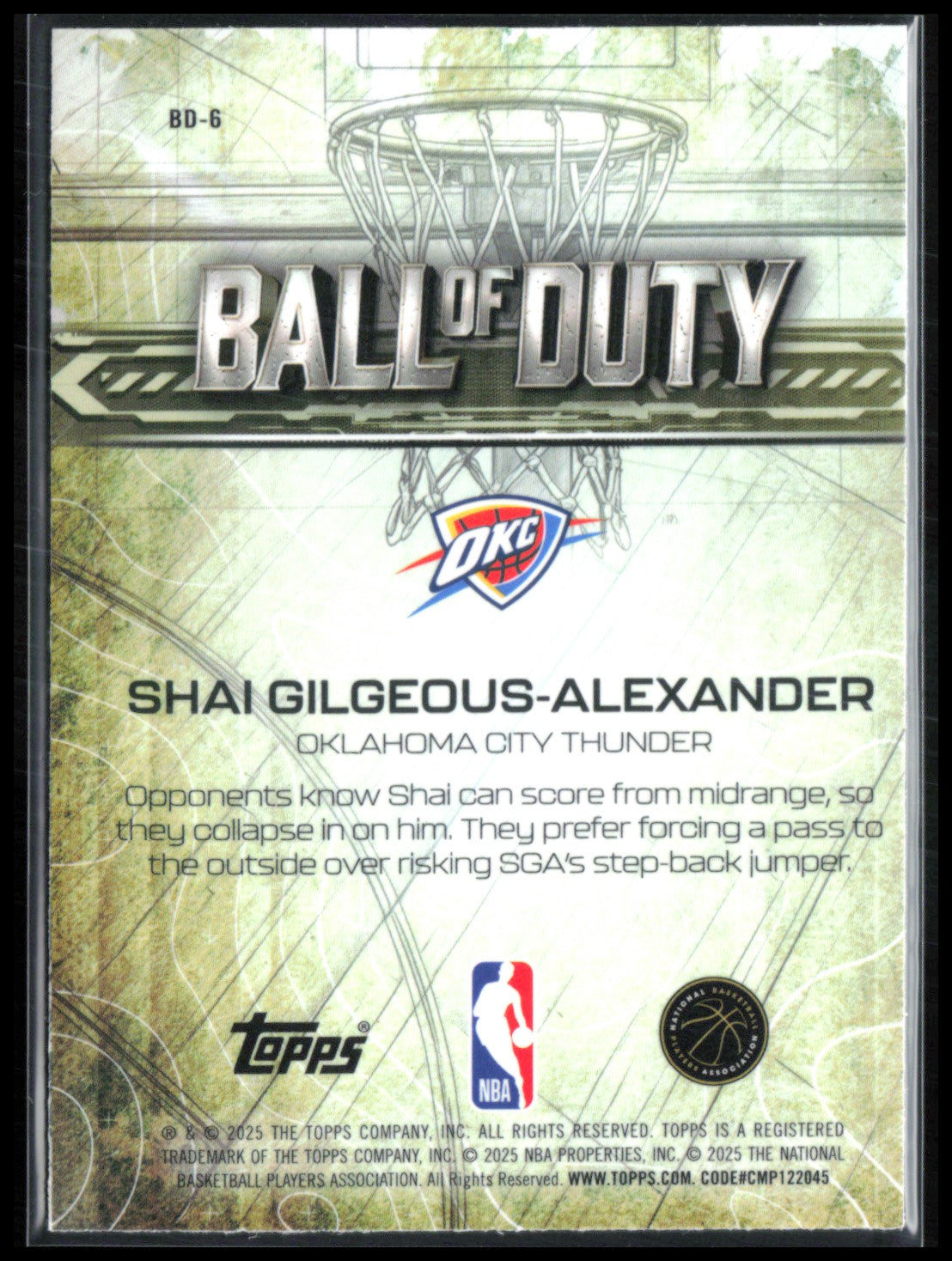Shai Gilgeous-Alexander Ball of Duty