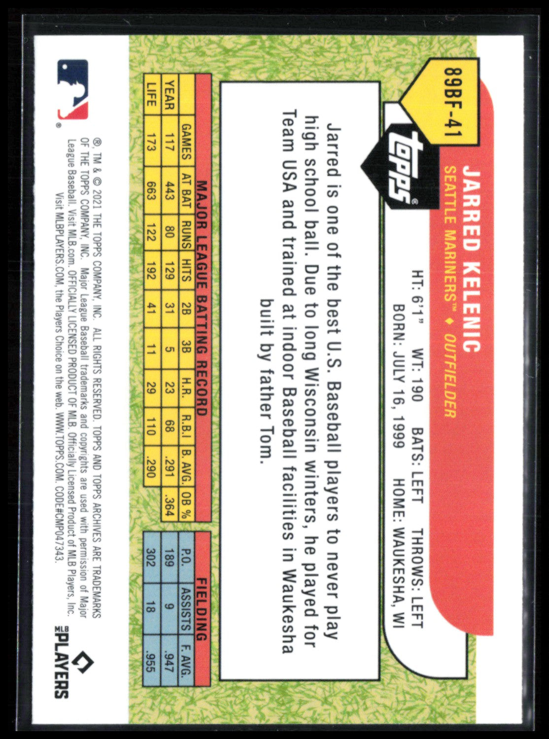 Jarred Kelenic RC
