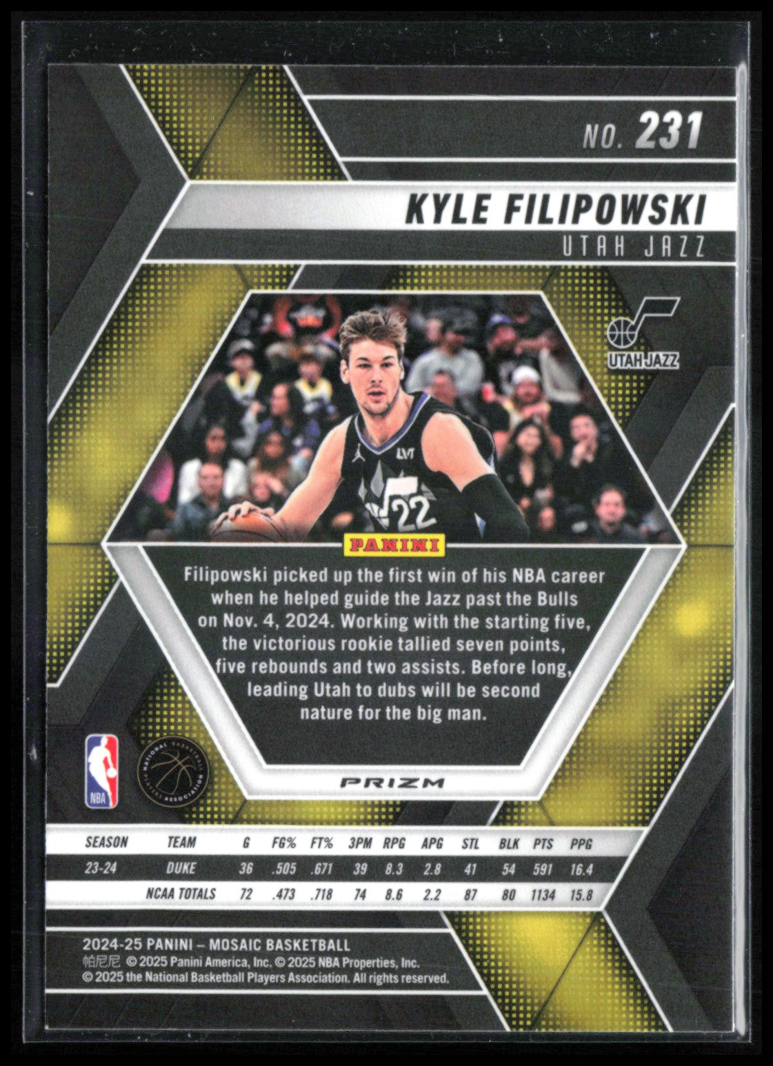 Kyle Filipowski RC Reactive Blue
