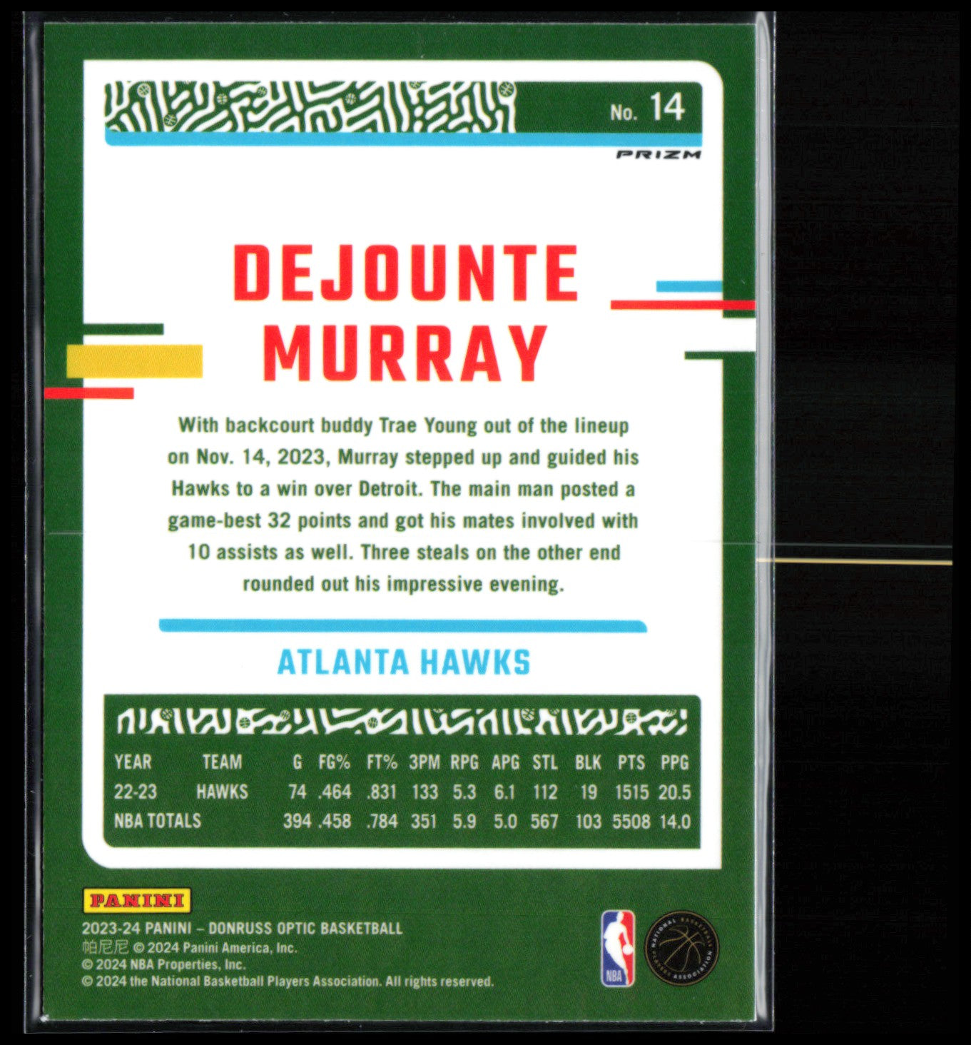 Dejounte Murray Purple Holo